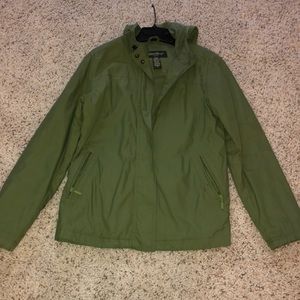 Eddie Bauer Leaf Green Jacket Coat with Hood